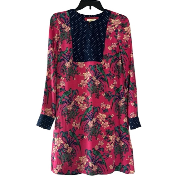 Maeve Dresses & Skirts - Maeve Anthropologie Bird Print Tunic Dress Size 0